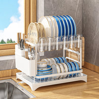 Scurgator vase, design auto-draining, organizator compact, ALB, 42x29x29cm