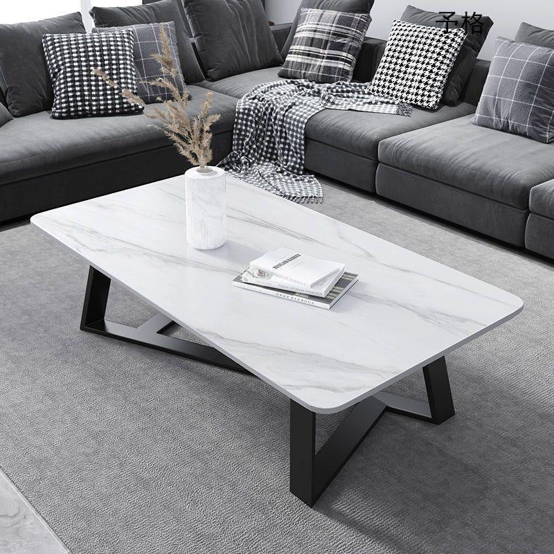 Masa cafea pentru living room, blat MDF, picioare metal in X, Dimensiuni 120x60x45 cm