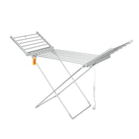 Uscator electric pentru haine, 8 bare, pliabil, gri, 230 W