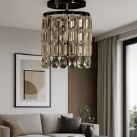 Pendul LED Nerissa II, cu Cristale - AdeHouse — Finisaje și Iluminat Premium.