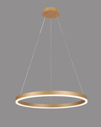 Pendul LED cu Telecomandă Elowen II 55W, Ø50 cm, Lumină Caldă/Neutră/Rece, Dimabil, Auriu - AdeHouse — Finisaje și Iluminat Premium.