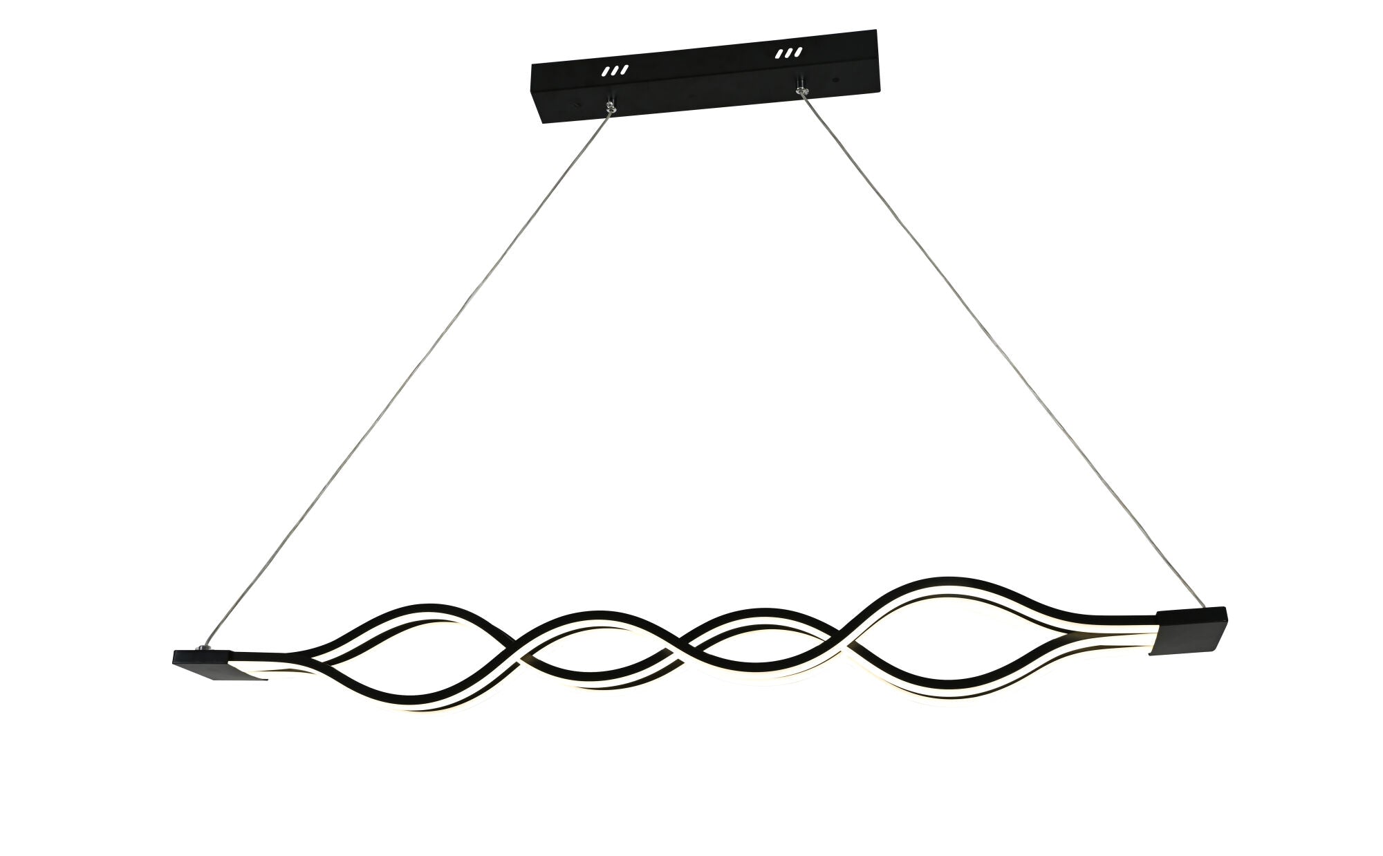 Pendul LED cu Telecomandă Celestia II, Lumină Caldă/Neutră/Rece, Dimabil, Negru