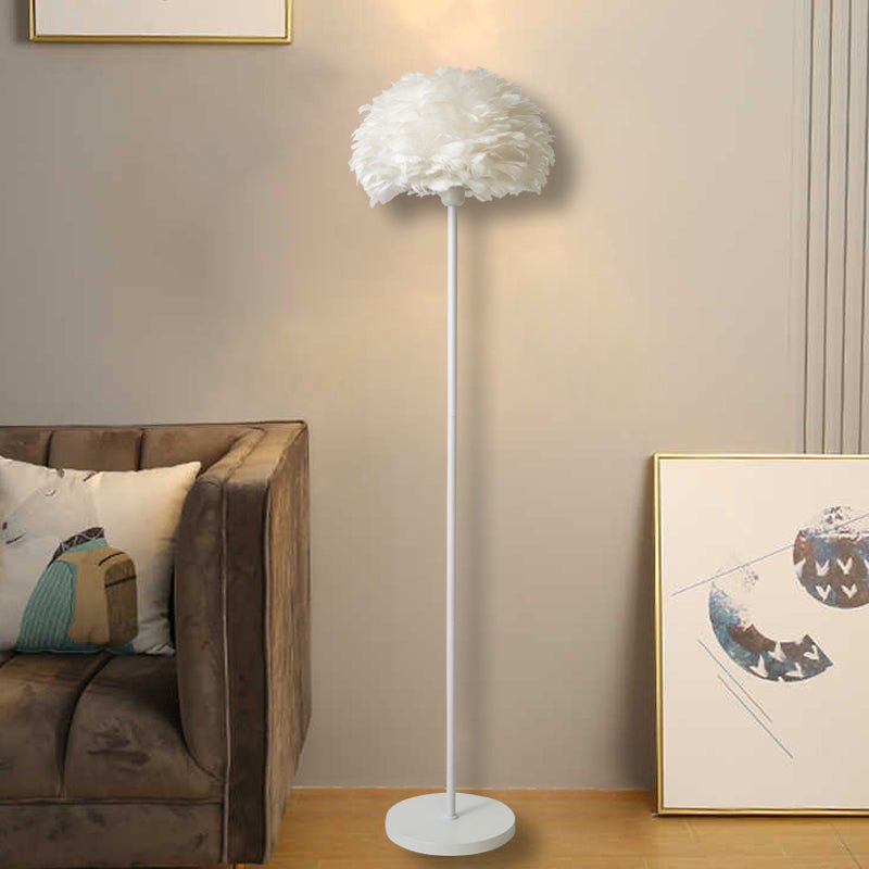 Lampadar Marcelinda, 40W, Ø158 cm, Alb