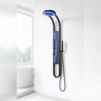Panou de Duș Elevia Black – cu Ploaie Reglabila, LED și Hidromasaj - AdeHouse — Iluminat Modern la Preț Bun