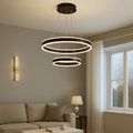 Pendul LED cu Telecomandă Sabatina, 180W, Lumină Caldă/Neutră/Rece, Negru - AdeHouse — Finisaje și Iluminat Premium.
