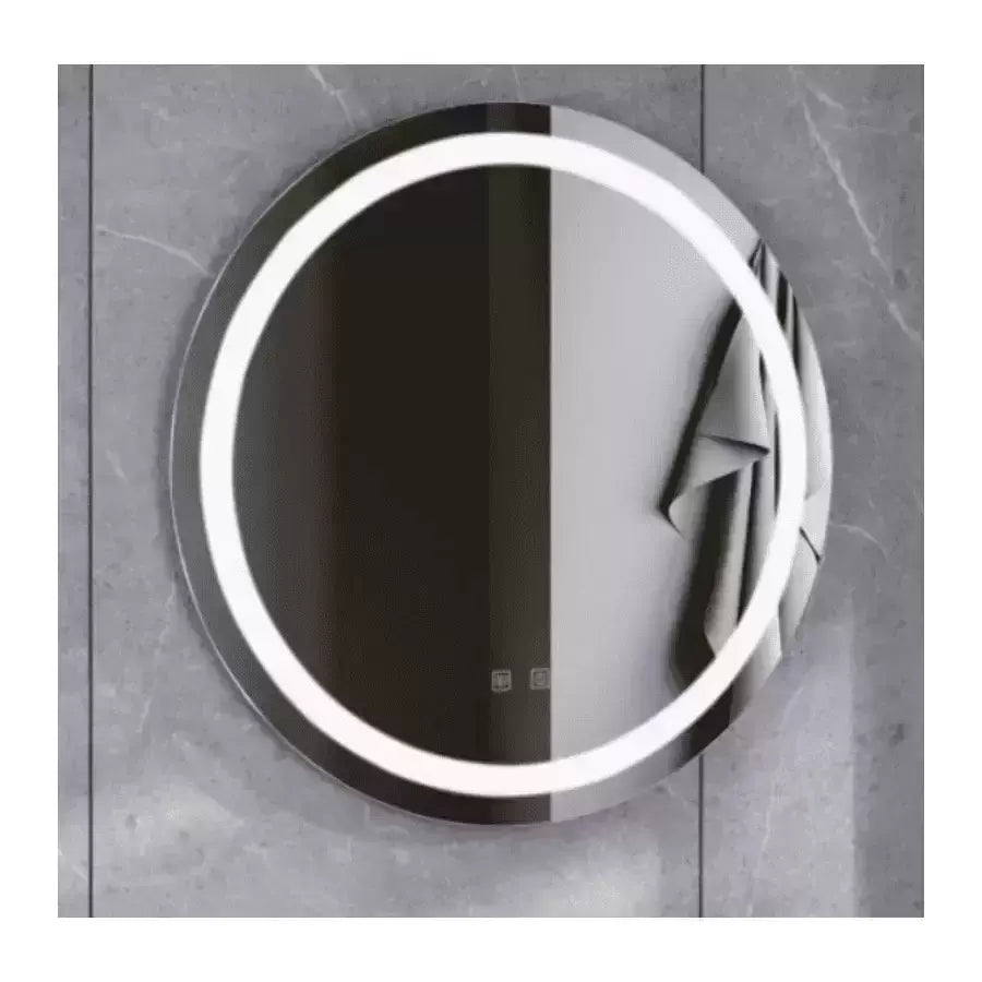 Oglindă LED Baie cu Dezaburire Lucieta, Buton Touch - AdeHouse — Finisaje și Iluminat Premium.