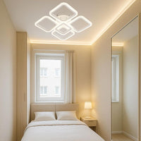 Lustră LED cu Telecomandă Emmeline, 102W, Lumină Caldă/Neutră/Rece, Negru - AdeHouse — Finisaje și Iluminat Premium.