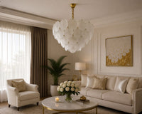 Candelabru Olimpia, 60W, Ø30 cm, Auriu - AdeHouse — Finisaje și Iluminat Premium.