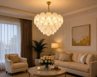 Candelabru Olimpia, 60W, Ø30 cm, Auriu - AdeHouse — Finisaje și Iluminat Premium.