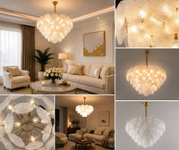 Candelabru Olimpia, 60W, Ø30 cm, Auriu - AdeHouse — Finisaje și Iluminat Premium.
