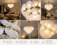 Candelabru Doralice, Ø40 cm, Auriu - AdeHouse — Finisaje și Iluminat Premium.