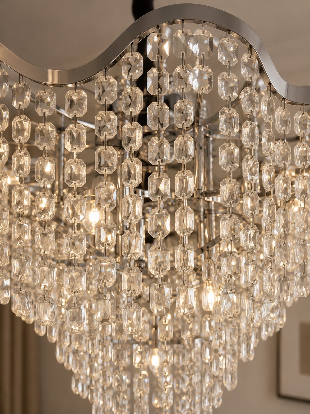 Candelabru Cristal Venetia, 60W, Crom - AdeHouse — Finisaje și Iluminat Premium.