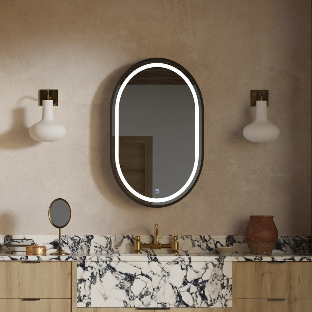 Oglindă LED Baie cu Dezaburire Zinnia II, Design Modern