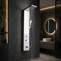 Panou de Dus Premium AquaDream Chrome - Cascada, Ploaie, Oglinda