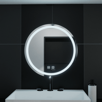Oglindă LED Baie Elvira II, Buton Touch, Dimabilă - AdeHouse — Finisaje și Iluminat Premium.