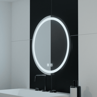 Oglindă LED Baie Elvira II, Buton Touch, Dimabilă - AdeHouse — Finisaje și Iluminat Premium.