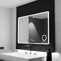 Oglindă LED Baie cu Dezaburire Zenaide, Ceas - AdeHouse — Finisaje și Iluminat Premium.