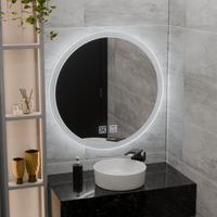 Oglindă LED Baie cu Dezaburire Rosaria, Buton Touch - AdeHouse — Finisaje și Iluminat Premium.
