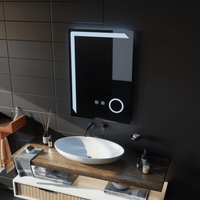 Oglindă LED Baie cu Dezaburire Novalie II, Buton Touch, Dimabilă - AdeHouse — Finisaje și Iluminat Premium.