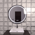 Oglindă LED Baie cu Dezaburire Igenia, Buton Touch - AdeHouse — Finisaje și Iluminat Premium.