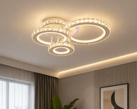 Lustră LED cu Telecomandă Zephyrine 134W, Lumină Caldă/Neutră/Rece, Dimabilă - AdeHouse — Finisaje și Iluminat Premium.