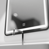 Oglindă LED Baie Amberly II, Buton Touch, Dimabilă - AdeHouse — Finisaje și Iluminat Premium.