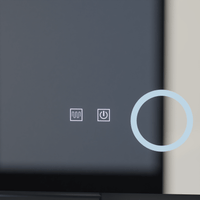Oglindă LED Baie cu Dezaburire Novalie II, Buton Touch, Dimabilă - AdeHouse — Finisaje și Iluminat Premium.