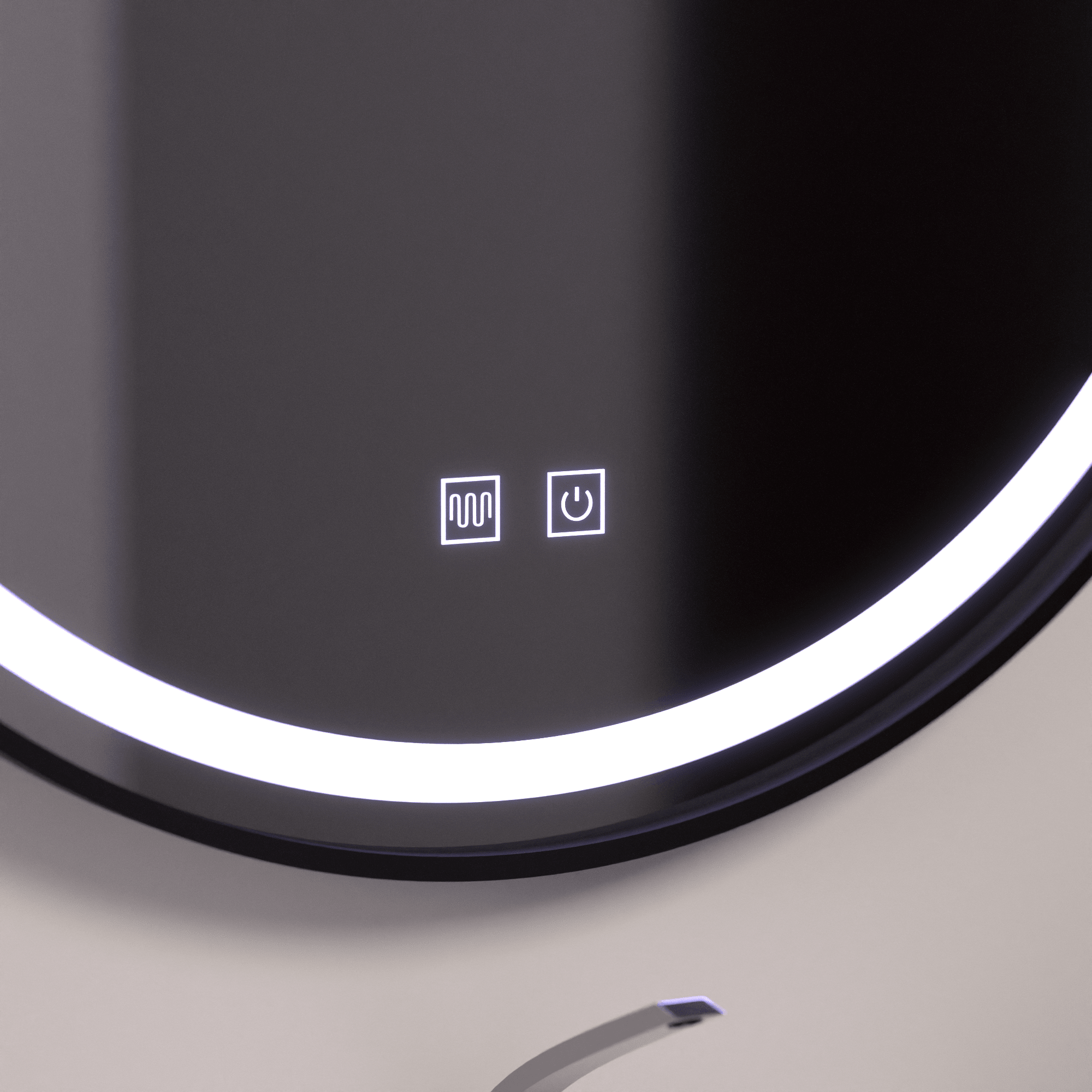 Oglindă LED Baie cu Dezaburire Igenia, Buton Touch - AdeHouse — Finisaje și Iluminat Premium.