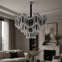 Candelabru Cristal Fedra, 60W, Crom - AdeHouse — Finisaje și Iluminat Premium.