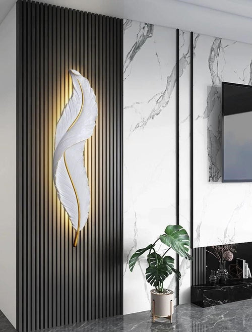 Aplică LED Angel Feather 90cm, 36W - AdeHouse — Iluminat Modern la Preț Bun