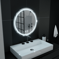 Oglindă LED Baie Elvira II, Buton Touch, Dimabilă - AdeHouse — Finisaje și Iluminat Premium.