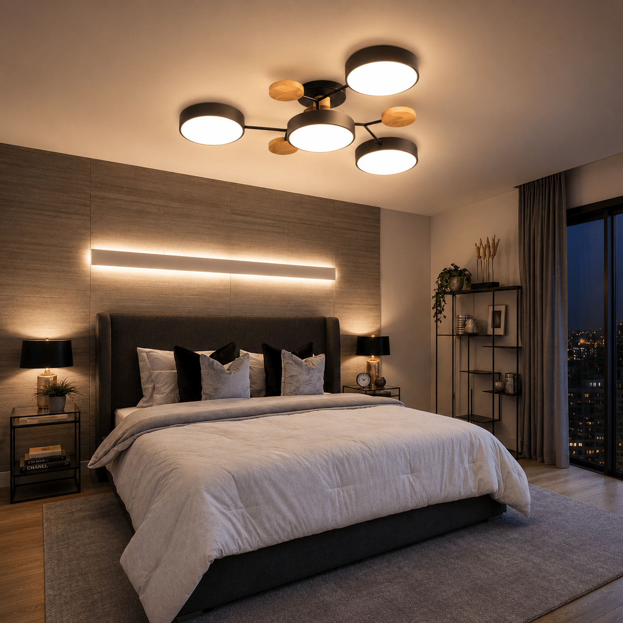 Lustră LED cu Telecomandă Fedora, 120W, Lumină Caldă/Neutră/Rece - AdeHouse — Finisaje și Iluminat Premium.