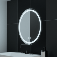 Oglindă LED Baie Elvira II, Buton Touch, Dimabilă - AdeHouse — Finisaje și Iluminat Premium.