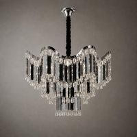 Candelabru Cristal Domitia, 60W, Crom - AdeHouse — Finisaje și Iluminat Premium.