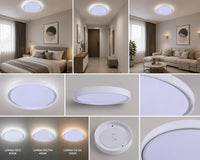 PLAFONIERA LED ROTUNDA, Ø460 MM, 96W, 3000K+6500K