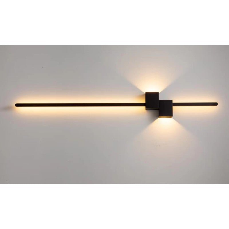 Aplică LED, Teodora 3, 28W, 80 cm, Lumină Caldă/Neutră/Rece, Negru