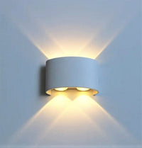 Aplică LED Exterior, Natalia 3, 4W, IP65, Lumină Caldă, Alb - AdeHouse — Iluminat Modern la Preț Bun