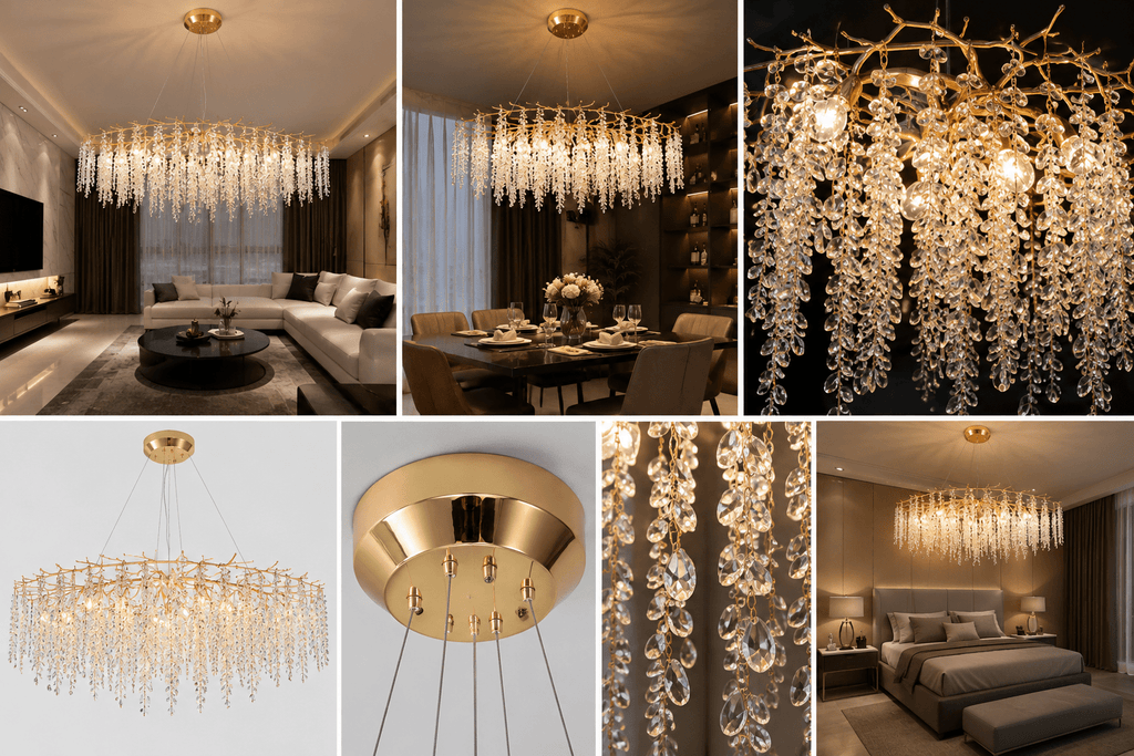 Candelabru Cristal Imelda - AdeHouse — Finisaje și Iluminat Premium.