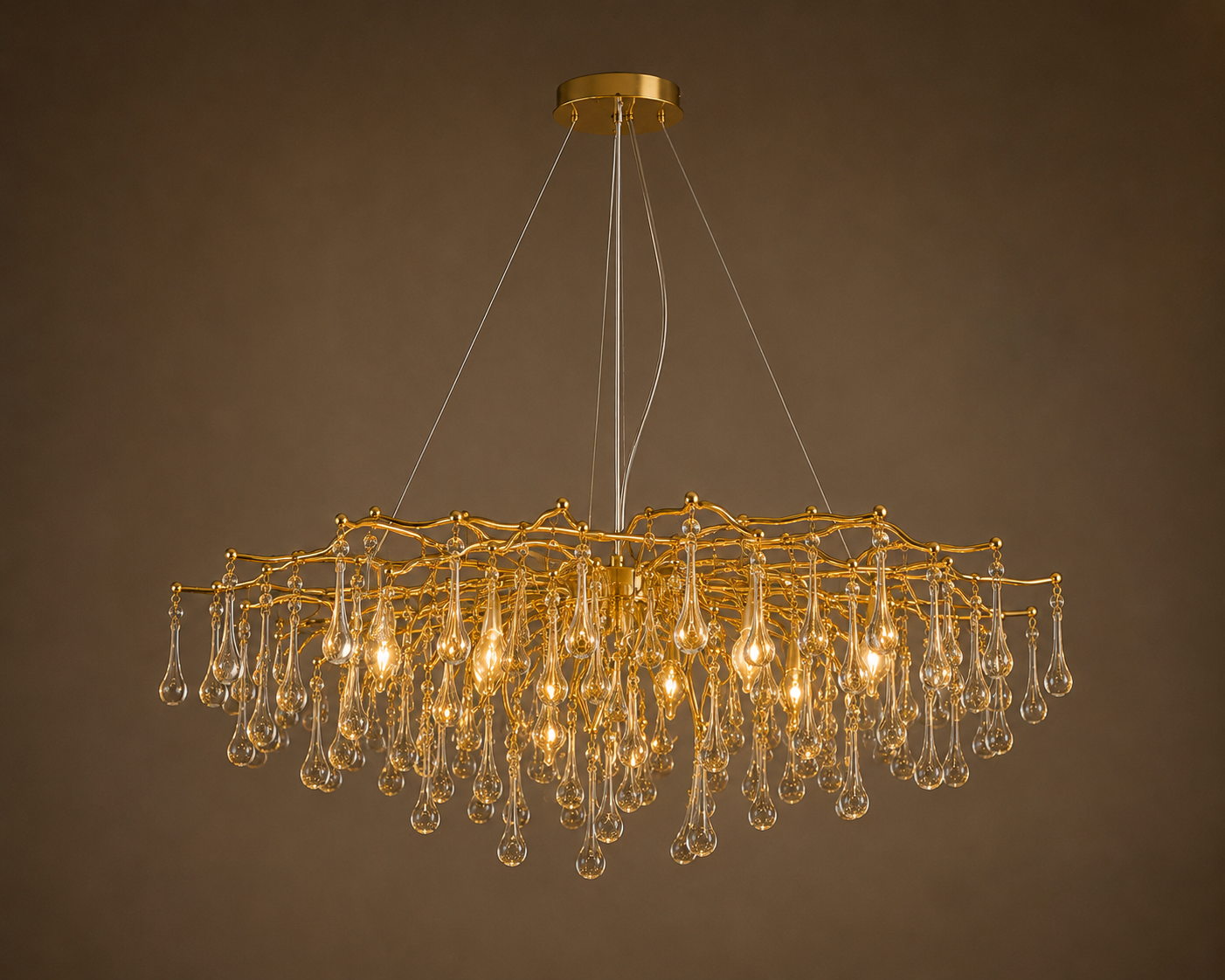 Candelabru Cristal Jolanda, Auriu