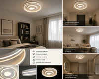 PLAFONIERA LED ROTUNDĂ ALBĂ  – 114W, 3000-6500K, CU TELECOMANDĂ