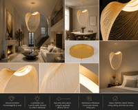 Pendul LED cu Telecomandă Immacolata 15W, Ø80 cm, Auriu - AdeHouse — Finisaje și Iluminat Premium.