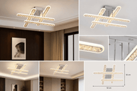 Lustră LED cu Telecomandă Novalie 200W, Dimabilă - AdeHouse — Finisaje și Iluminat Premium.
