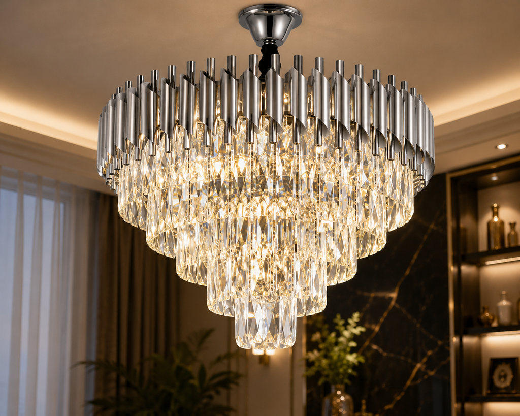 Candelabru Cristal Zabrina, Design Modern