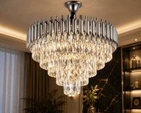 Candelabru Cristal Zabrina, Design Modern - AdeHouse — Finisaje și Iluminat Premium.