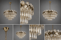 Candelabru Cristal Winona, Ø40 cm, cu Telecomandă, Dimabil - AdeHouse — Finisaje și Iluminat Premium.