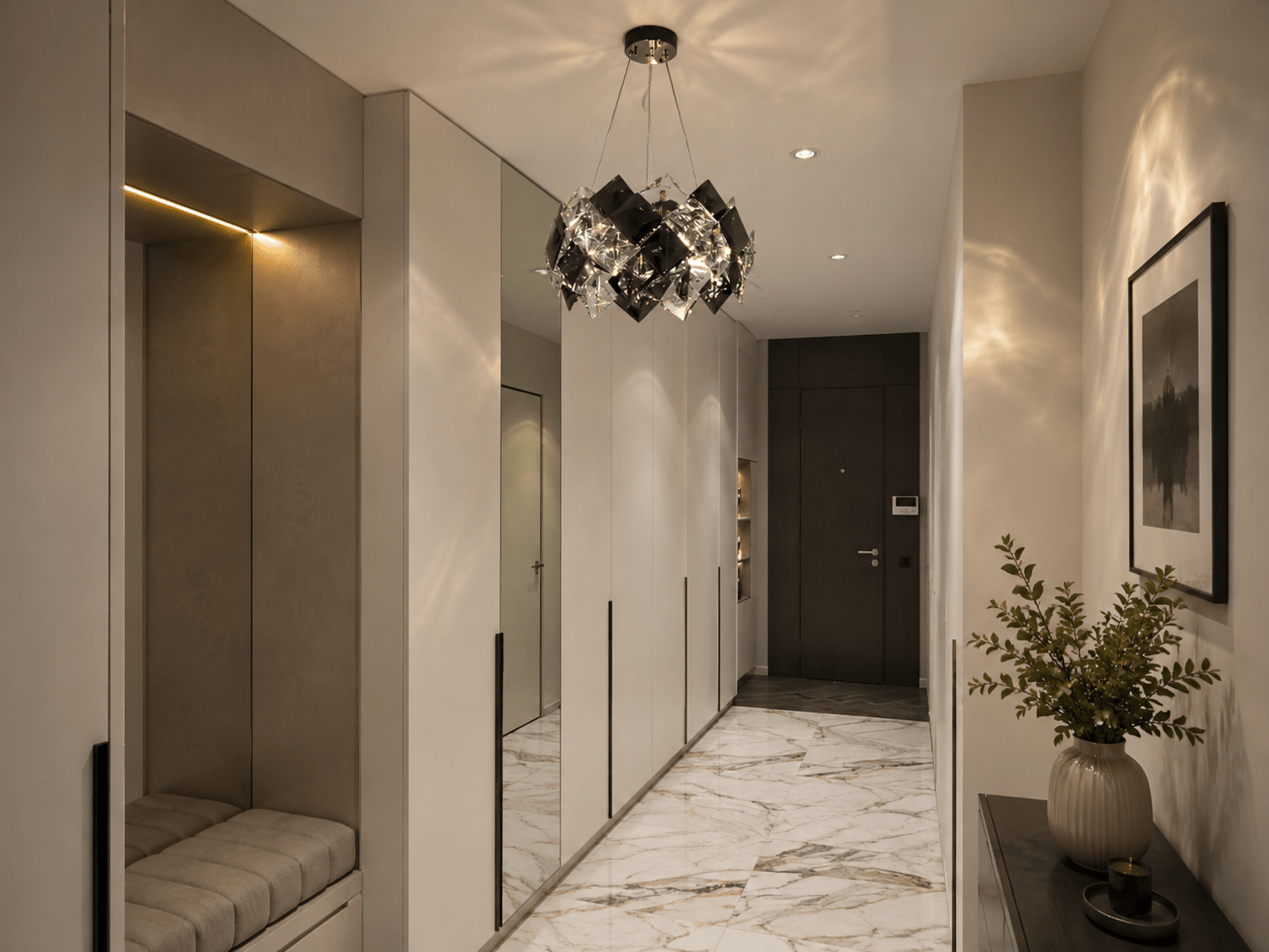 Candelabru Ermenegilda, 60W, Crom - AdeHouse — Finisaje și Iluminat Premium.