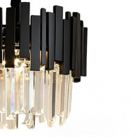 Candelabru Cristal Anastasia, 60W, Ø30 cm, Negru - AdeHouse — Finisaje și Iluminat Premium.