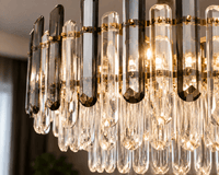 Candelabru Cristal Rosaviva, Ø40 cm, Lumină Caldă/Neutră/Rece - AdeHouse — Finisaje și Iluminat Premium.