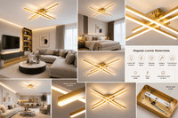 Lustră LED Severina, 112W, Lumină Caldă/Neutră/Rece - AdeHouse — Finisaje și Iluminat Premium.
