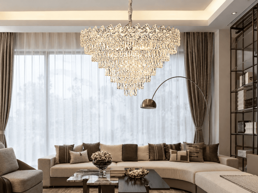 Candelabru Cristal Filiberta, 60W, Crom - AdeHouse — Finisaje și Iluminat Premium.